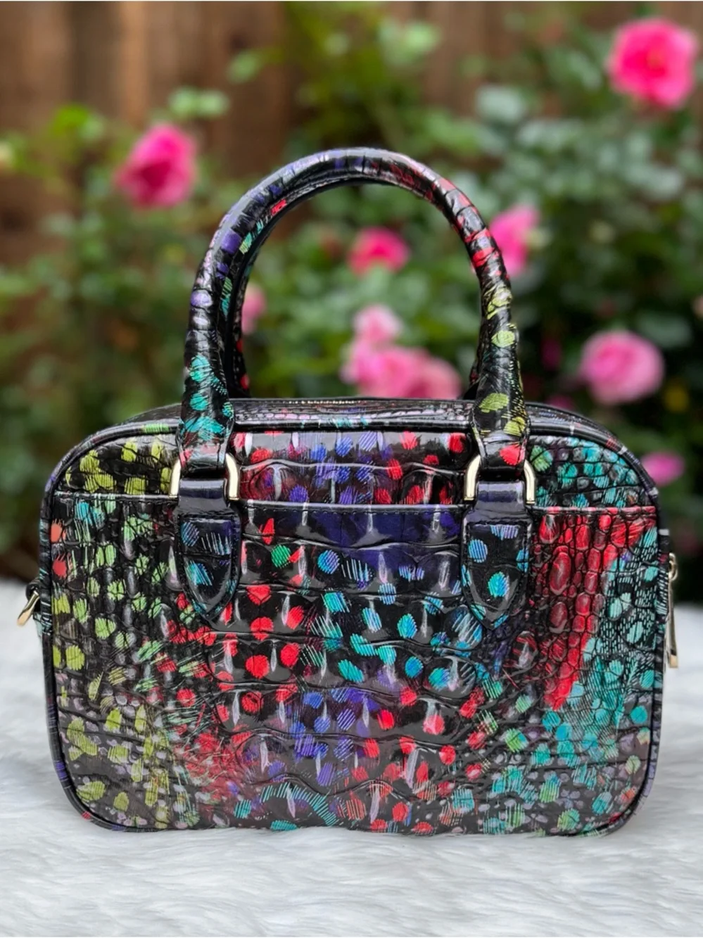 NWOT Brahmin Mara Showtime Melbourne Leather Purse - Picture 3 of 5